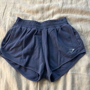 Gymshark Blue Athletic Shorts Lightweight Elastic Waist